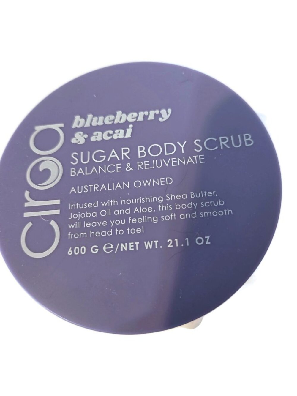Ciroa Blueberry & acai Sugar Body Scrub Balance & Rejuvenate New Sealed 21.1 Oz